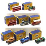 Matchbox Lesney Models of Yesteryear boxed group of 8 comprising model numbers Y1 to Y8, including