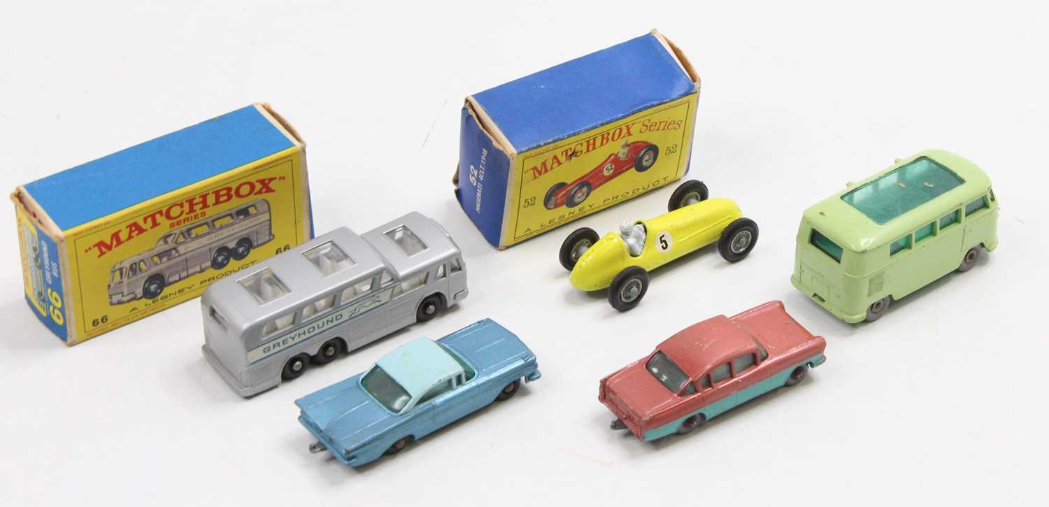A small collection of Matchbox Lesney 1-75 diecast with 2 boxed models - No. 66 Greyhound Bus with - Image 2 of 2