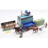 A collection of Britains boxed and loose farming and civilian accessories to include a No. 9503 Farm