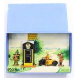 A Dinky Toys No. 44 AA hut motorcycle patrol and guides gift set, housed in a reproduction card