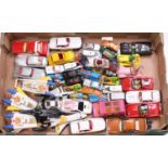 One tray containing a good selection of various vintage TV related diecasts to include James Bond,