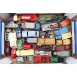 One tray containing a selection of mixed diecast vintage models to include Dinky Toys, Budgie