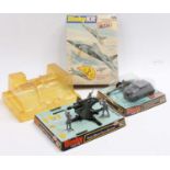 Dinky Toys boxed military group of 3 comprising No. 617 Volkswagen KDF and 50MM PAK Anti Tank Gun (