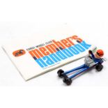 A Hot Wheels Redlines Farbs "Hy Gear" Dragster in near mint condition together with a Corgi Toys