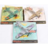 Dinky Toys Bubble Packed Aircraft Group, 3 examples to include No.718 Hawker Hurricane MkII, No.