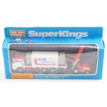 Matchbox Lesney Super Kings K34 Pallet Truck comprising a white body with red cab roof, red