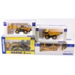 Universal Hobbies, Kyosho and Joal 1/50th scale Komatsu Construction vehicle group, to include