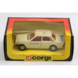 A Corgi Toys No. C450 Peugeot 505 taxi with G7 radio stickers to doors and boot, in the original