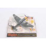 Dinky Toys No. 721 Junkers JU 87B Stuka, drab green with yellow engine cover and tail, and blue