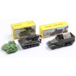 French Dinky Toys boxed model group of 2 comprising No. 822 Half-Track M3 complete with