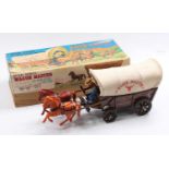 A Modern Toys of Japan No. 335 battery operated and galloping action and sound Wagon Master,