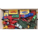 A tray containing a small collection of loose and boxed Matchbox Lesney diecast models, with