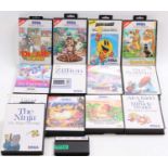 14 various boxed and loose Sega Master System game cartridges, one example loose, all others