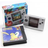 A boxed SNK Neo Geo pocket colour interactive game, together with a boxed Neo Geo Pocket Sonic the