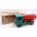 A Triang Toys large scale No. 204 Shell tank lorry comprising of mid-turquoise cab and chassis