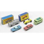 A small collection of Matchbox Lesney 1-75 diecast with 2 boxed models - No. 66 Greyhound Bus with