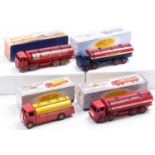 Dinky Toys boxed model group of 4 comprising No. 504 Foden 14 Ton "Mobilgas" Tanker (F-G,BG), No.