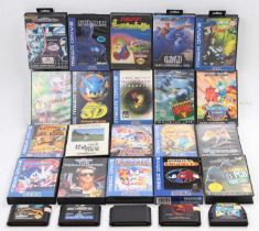 A collection of various boxed and loose Sega Megadrive games to include Monster Lane WonderBoy 3,