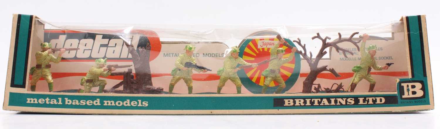 A Britains Deetail No. 7355 Japanese Infantry gift set housed in the original long window display