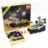 Lego vintage space No. 6950 Mobile Rocket Launcher comprising an 8-wheeled moon buggy vehicle