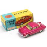 Corgi Toys No. 316 NSU sport Prinz comprising of metallic pink body with silver detailing and