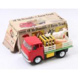 Tomyline TP-288 Tinplate and battery operated model of Ol Mcdonalds Farm Truck, nice condition and