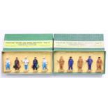 Dinky Toys boxed figure groups comprising No. 4 Engineering Staff, and No. 5 Train & Hotel Staff,