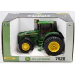 An ERTL No. 15470A John Deere 7920 Tractor in its original polystyrene and card box