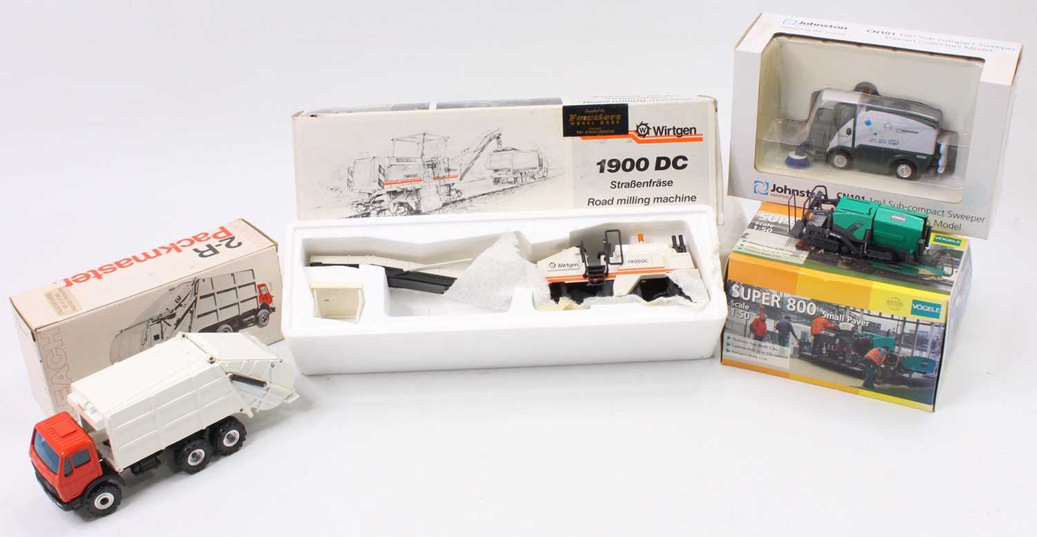 Collection of 1/50th and 1/35th scale boxed commercial vehicle and construction diecast group, 4