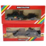 A Britains boxed Rainbow issue military vehicle group, two examples to include a No. 9788 Army group