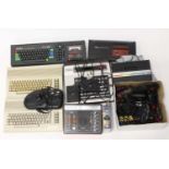 A large collection of computer game related and personal computer consoles and systems to include