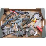 One tray containing a good selection of various white metal diecast and plastic kit built aircraft