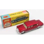 A Corgi Toys No. 247 Mercedes Benz 600 Pullman comprising of metallic red body with cream interior