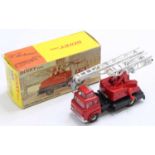 Dinky Toys No. 970 Jones Fleetmaster cantilever crane, comprising metallic red and gloss black