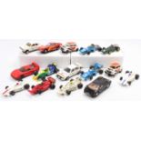 15 Scalextric Cars including various Formula 1 Racing Cars, 2 Mini's, a Ford Escort RS1600, and