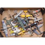 20 various plastic and wooden kit-built model aircraft to include mainly WWII interest, specific