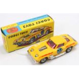 Corgi Toys, 337 Customised Chevrolet Corvette Stingray, yellow body, red interior, cast wheel