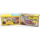 2 Corgi Major Toys construction vehicles comprising No. 1153 Priestman Boom Crane with Grab,