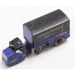 A Dinky Toys 33R mechanical horse and box van trailer comprising of LNER No. 901 tractor unit (model