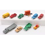 A collection of Dinky Dublo models including No. 071 Volkswagen Van, No. 062 Singer, No. 061 Ford