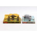 Dinky Toys bubble pack military group of 2 comprising No. 656 88mm Gun, and No. 617 Volkswagen KDF