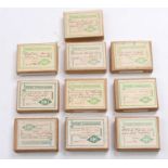 One tray containing ten various boxed OKI Kieler Zinnsoldaten boxed lead flat military boxed sets to