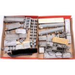 Two trays containing a large collection of various white metal 1/48 and 1/50 scale commercial