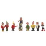 A Britains set No. 1654 Snow White and the Seven Dwarfs, complete set with some minor playwear (G-