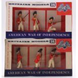 A Britains Deetail American War of Independence, boxed figure group, to include No. 4365 British