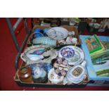 Two boxes of various ceramics to include a Royal Worcester Royal Garden pattern part tea service