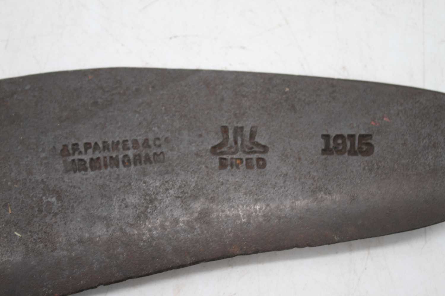 A pair of WWII army issue billhooks, 41cm - Image 2 of 3