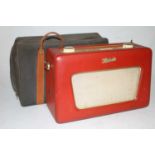 A vintage Robert Model R500 radio, in travel case