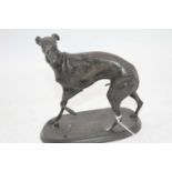 A bronze model of a greyhound, signed PJ Mene to the base, h.15cm