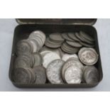 Great Britain, a collection of miscellaneous coins, to include George V half crowns, shillings etc